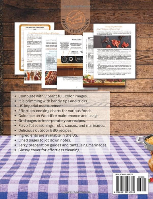 WOODFIRE: Discover the Ninja Woodfire Electric Pellet Smoker, a Versatile Outdoor BBQ, Grilling, Baking, Dehydrating, Smoking, Air Frying, and Roasting Sensation in US Measurements.