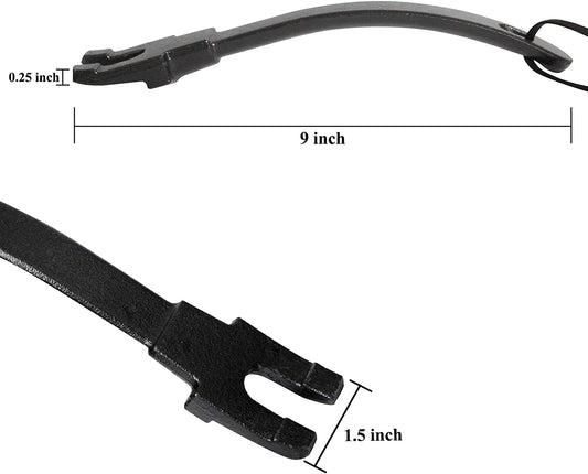 Grill Grate Lifter Grill Cast Iron Cooking Grid Lifter,Big Green Egg Cast Iron Cooking Grate Handling Lifter Accessories for Moving Cast Iron and Stainless Steel Grilling Nets