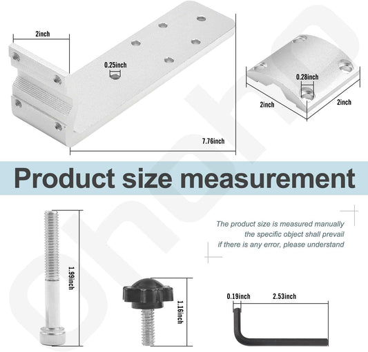 58182 Grill Rail Mount Bracket for Any Kuuma Stow N' Go BBQ Grill - Fits RV Boat Camping Inside/Outboard (7/8" to 1-1/4" round or 1-1/4" Square Horizontal Railings) with Attachment