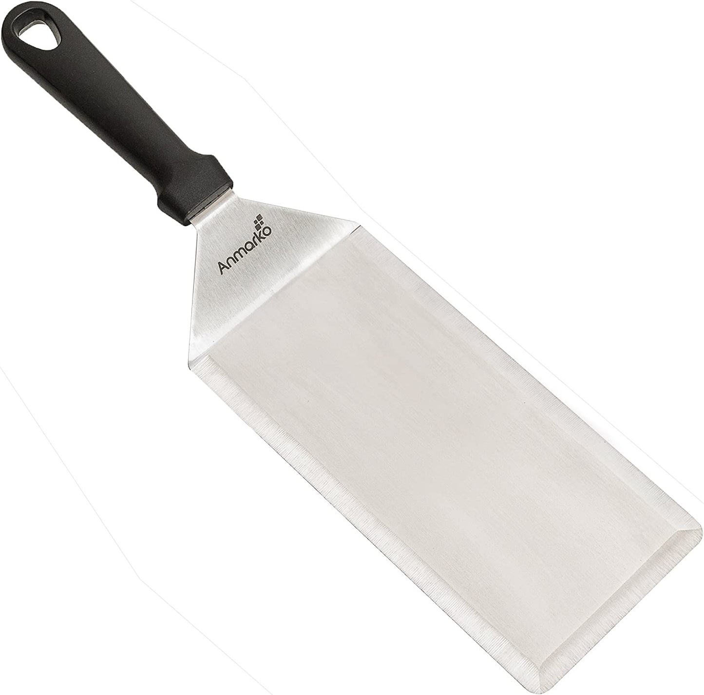 Big Metal Griddle Spatula - Grill Spatula 4 X 8 in Large Burger Smasher Hamburger Turner Scraper - Pancake Flipper - Great for BBQ Grill and Flat Top Griddle - Commercial Grade