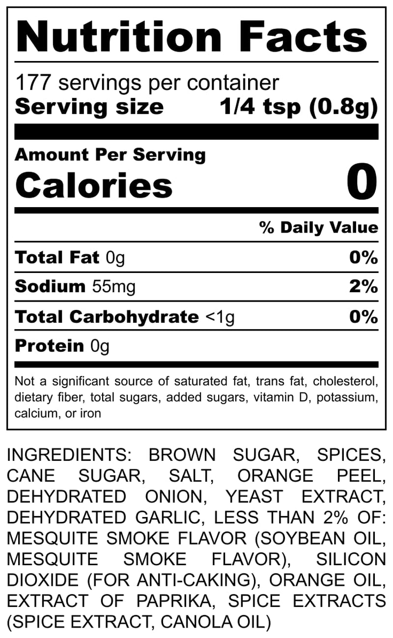 Hi-West St. Louis Brown Sugar BBQ Seasoning Rub 5Oz