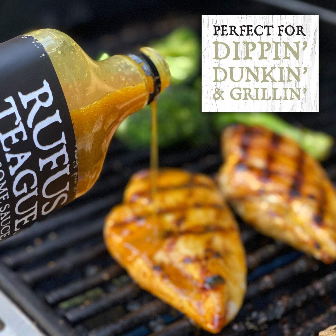 Rufus Teague - KC Gold BBQ Sauce - Premium Mustard Barbecue Sauce - 14.25 Oz Bottles - 2 Pack