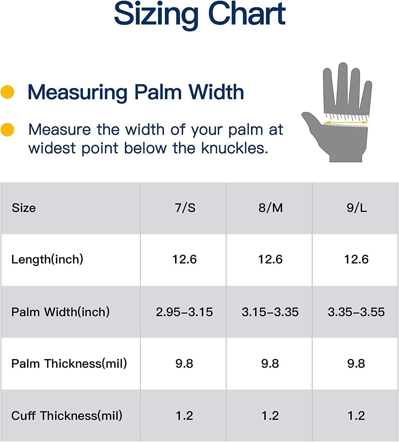 LANON 3 Pairs Wahoo Skin-Friendly Cleaning Gloves, Unlined Dishwashing Kitchen Gloves, Reusable, Non-Slip, Brilliant White, Large