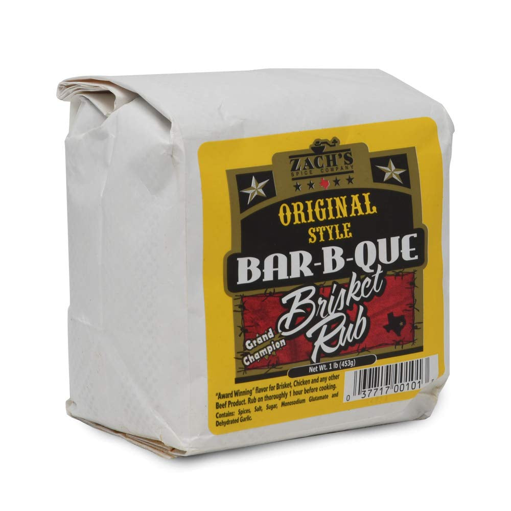 Zach'S Original Style Bar-B-Que Brisket Rub - Championship Cook-Off Winning Brisket Rub (Original Style Brisket Rub, 1 Pound)