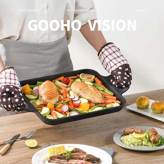 Nonstick Grill Pan, Induction Stove Top Grill Plate, Glass Grilling Pan for Indoor, Gas Range Grill Panel/Skillet