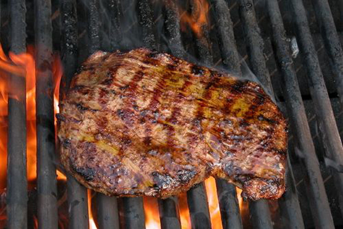 Mustard-Glazed Hanger Steaks with Onions and Peppers Recipe: A Flavor Explosion