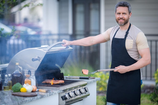 Why leather aprons are popular for BBQs today?
