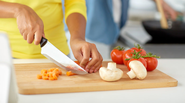 Why would a chef use a sharp knife instead of a dull knife?