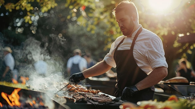 Eco-friendly aprons for sustainability advocates and barbecue enthusiasts