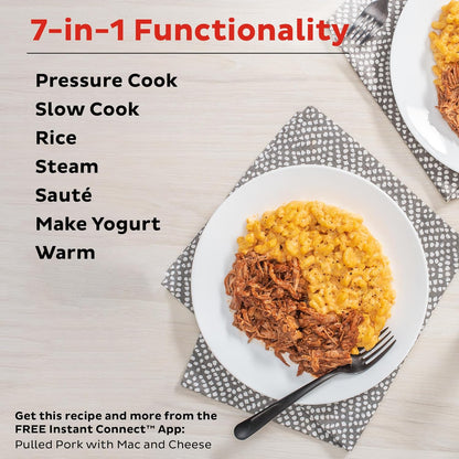 Instant Pot Duo 7-In-1 Electric Pressure Cooker, Slow Cooker, Rice Cooker, Steamer, Sauté, Yogurt Maker, Warmer & Sterilizer, Includes App with over 800 Recipes, Stainless Steel, 8 Quart