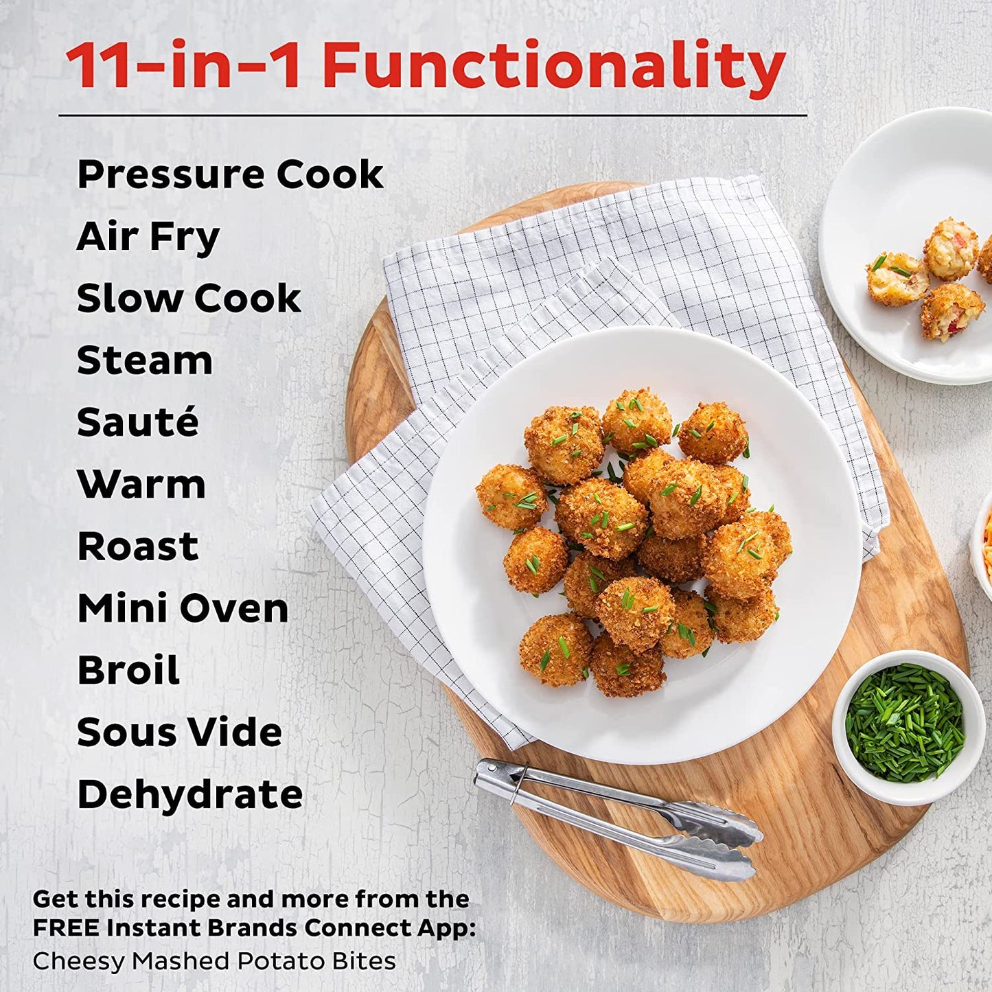 Instant Pot Pro Crisp 11-In-1 Air Fryer and Electric Pressure Cooker Combo with Multicooker Lids That Air Fries, Steams, Slow Cooks, Sautés, Dehydrates, & More, Free App with over 800 Recipes, 8 Quart