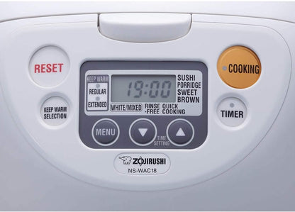 Zojirushi Micom Rice Cooker and Warmer (10-Cup/Cool White)