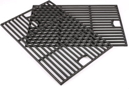 Hisencn 17 Inch Grill Cooking Grates for Homedepot Nexgrill 720-0896 720-0896B 720-0896C 720-0896CP 720-0896E, Cast Iron Grate Grill Grid Replacement Parts for Nexgrill 720-0898 720-0898A, 3 Pack