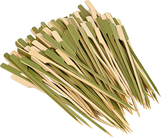 4.7 Inch (260 Pack) Bamboo Wooden Paddle Picks Skewers for Cocktail，Cocktail Picks for Drinks ，Toothpicks，Appetizers，Bbq，Fruit Kabobs，Sandwich，Barbeque Snacks.…
