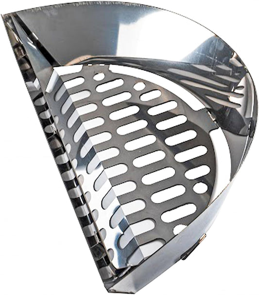 Sns Grills Slow ‘N Sear Charcoal Inserts for Low ‘N Slow & High-Heat Cooking - Patented Stainless Steel Accessories for Kettle Grills - Charcoal Basket 18"