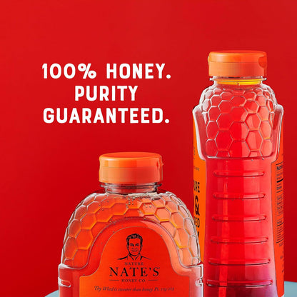 Nate'S 100% Pure, Raw & Unfiltered Honey - Award-Winning Taste, 32Oz. Squeeze Bottle