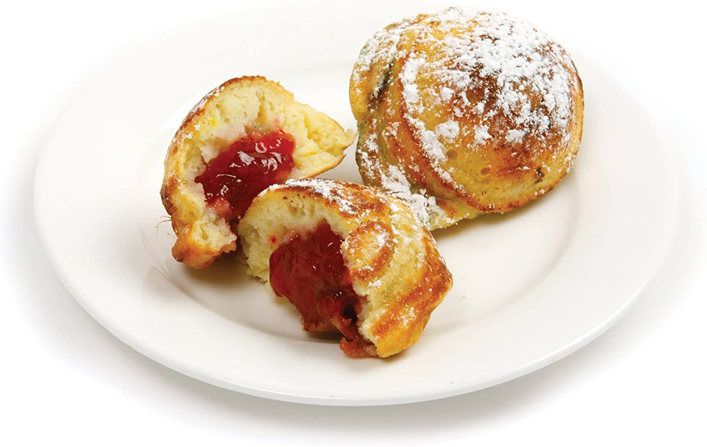 Norpro Nonstick Stuffed Pancake Pan, Munk/Aebleskiver/Ebelskiver 16.5″ X 9″ X 1.25″ Black