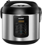COMFEE' Rice Cooker 10 Cup Uncooked/20 Cup Cooked , Rice Maker, Steamer, Saute, Steamer and Warmer, 5.2 QT Large Capacity, Brown Rice, Quinoa and Oatmeal, 8 One-Touch Programs