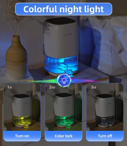 Dehumidifier,Tabyik 35 OZ Small Dehumidifiers for Room for Home, Quiet with Auto Shut Off, Dehumidifiers for Bedroom (280 Sq. Ft), Bathroom, RV, Closet