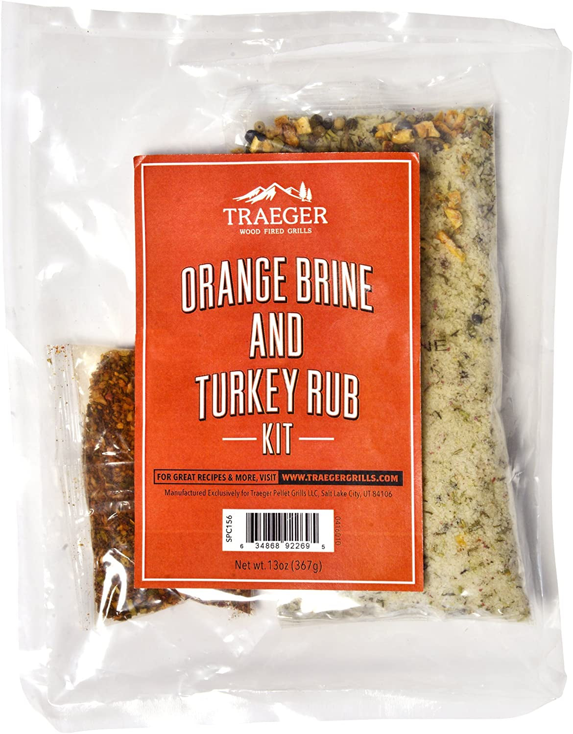 Traeger Pellet Grills SPC206 Brine and Rub Kit