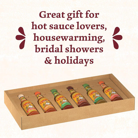 Image of Cholula Hot Sauce Variety Pack, Product of Mexico, Gift Set Includes Six 5 Fl Oz Signature Cholula Hot Sauces for Eggs, Pizza, Mexican Dishes, and More, 30 Fl Oz