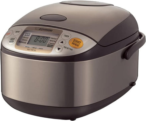 Image of Zojirushi NS-TSC10 5-1/2-Cup (Uncooked) Micom Rice Cooker and Warmer, 1.0-Liter