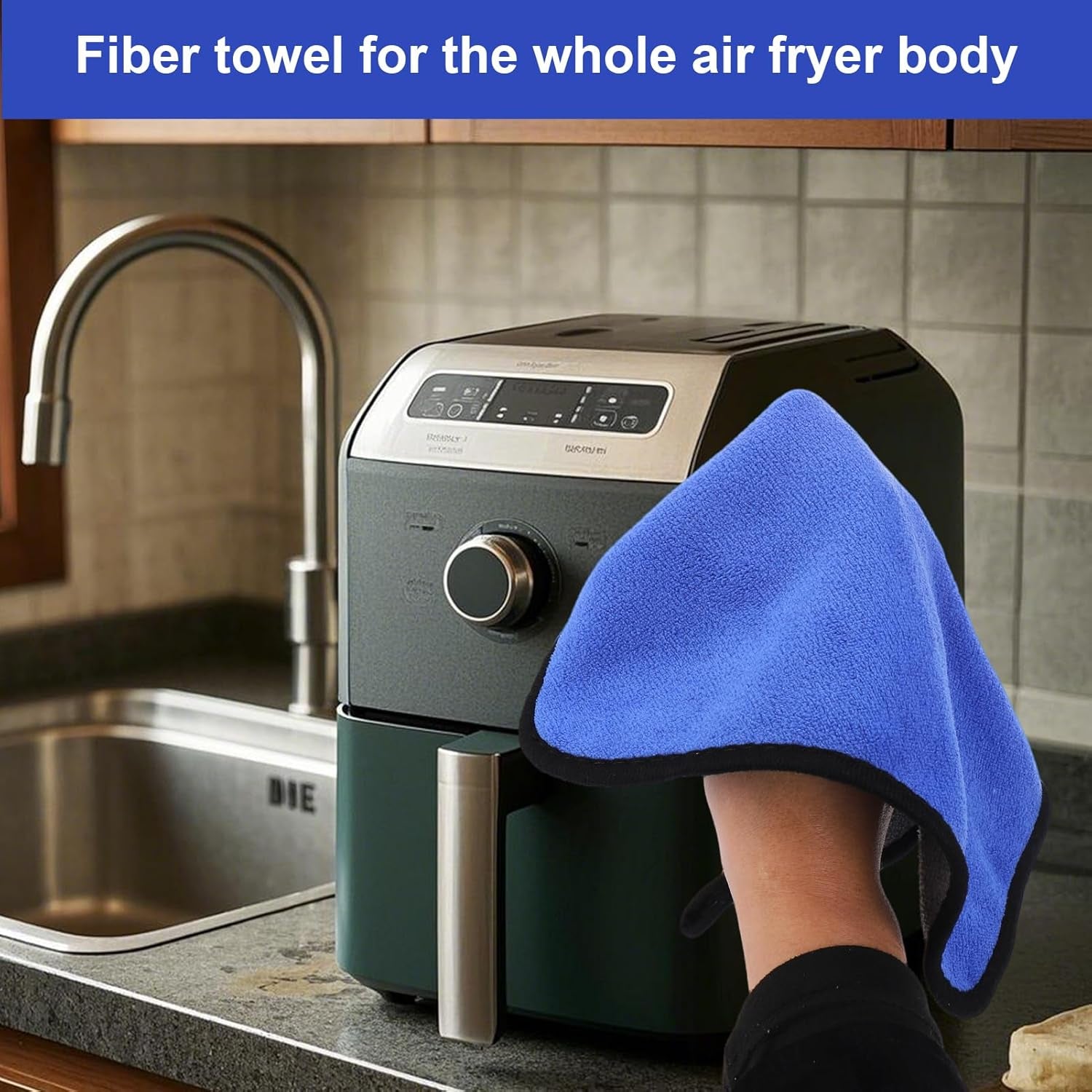 Palksky Air Fryer Cleaning Tools, Airfryer Cleaner Brush, 6 PCS Air Fryer Accessories