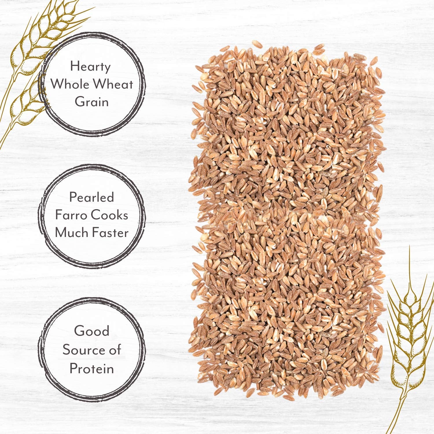 Roland Foods Pearled Italian Farro, Specialty Imported Food, 48-Ounce Bag