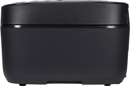 Zojirushi NW-QAC10 5.5-Cup Capacity Flat-Top Induction Cooker and Warmer with Custom Cooking Pan, Double Non-Stick Coating for Easy Clean-Up (Black)