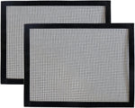 WOHLOPL Grill Mesh Mat, Non Stick BBQ Mesh Grilling Mats for Outdoor Grilling, Pellet Smoker, Gas, Charcoal Grill, Heavy Duty, Reusable, Easy to Clean, 15.75X 13 Inch (2 Pcs)