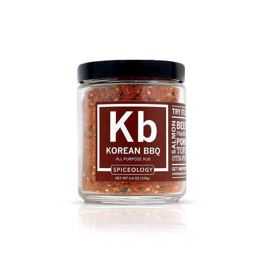 Spiceology - Korean BBQ All-Purpose Spice Rub - Barbeque Rubs, Spices and Seasonings - Use On: Stir-Fry, Salmon, Beef, Chicken, Prawns, Pork, Tofu, and Vegetables - 4.4 Oz