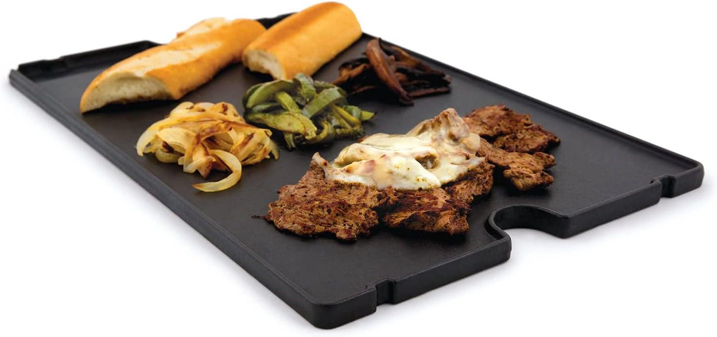 Broil King 11242 Exact Fit Cast Iron Griddle, Baron, Crown Series Gas Grills, and Crown Pellet Grills, Black