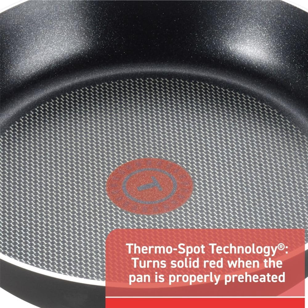 T-Fal Signature Nonstick Cookware Set 12 Piece, Oven Broiler Safe 350F, Pots and Pans, Kitchen Cooking Set W/Fry Pans, Saucepans, Saute Pan, Dutch Oven, Griddle, Kitchen, Home, Dishwasher Safe, Black
