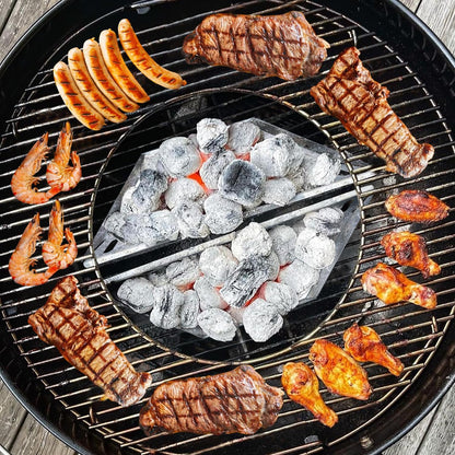 Charcoal Basket Set of 2 - BBQ Charcoal Grill Basket Holders, Heavy Duty Grill Accessories Replacement for Weber 22" Kettle Grill, Compatible with Weber Grill Accessories & Parts, Universal Fit for Charcoal Grills