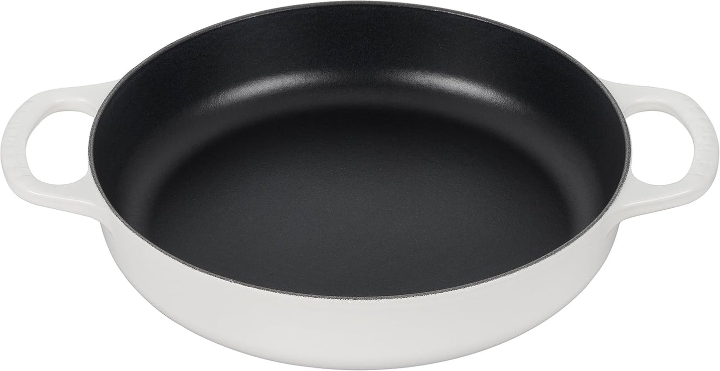 Le Creuset Signature Cast Iron Everyday Pan, 11", White