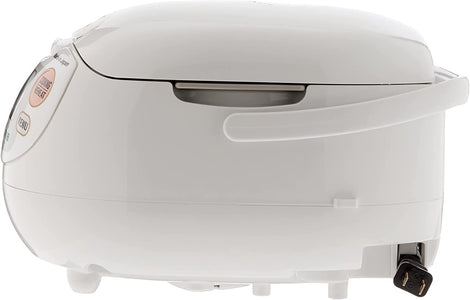 Zojirushi NS-ZCC10 5-1/2-Cup Neuro Fuzzy Rice Cooker and Warmer, Premium White