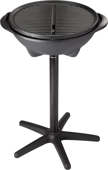 Cuisinart Indoor/Outdoor Electric Grill, 2-In-1 Portable BBQ with Non-Stick Cooking Surface, Electric Grill Outdoor with Adjustable Heat, Stand/Tabletop Options for Cookouts, Barbecues, Small Spaces