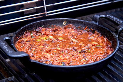 Cuisinart CCW-800, Pre-Seasoned Cast Iron Grilling Wok, 10"