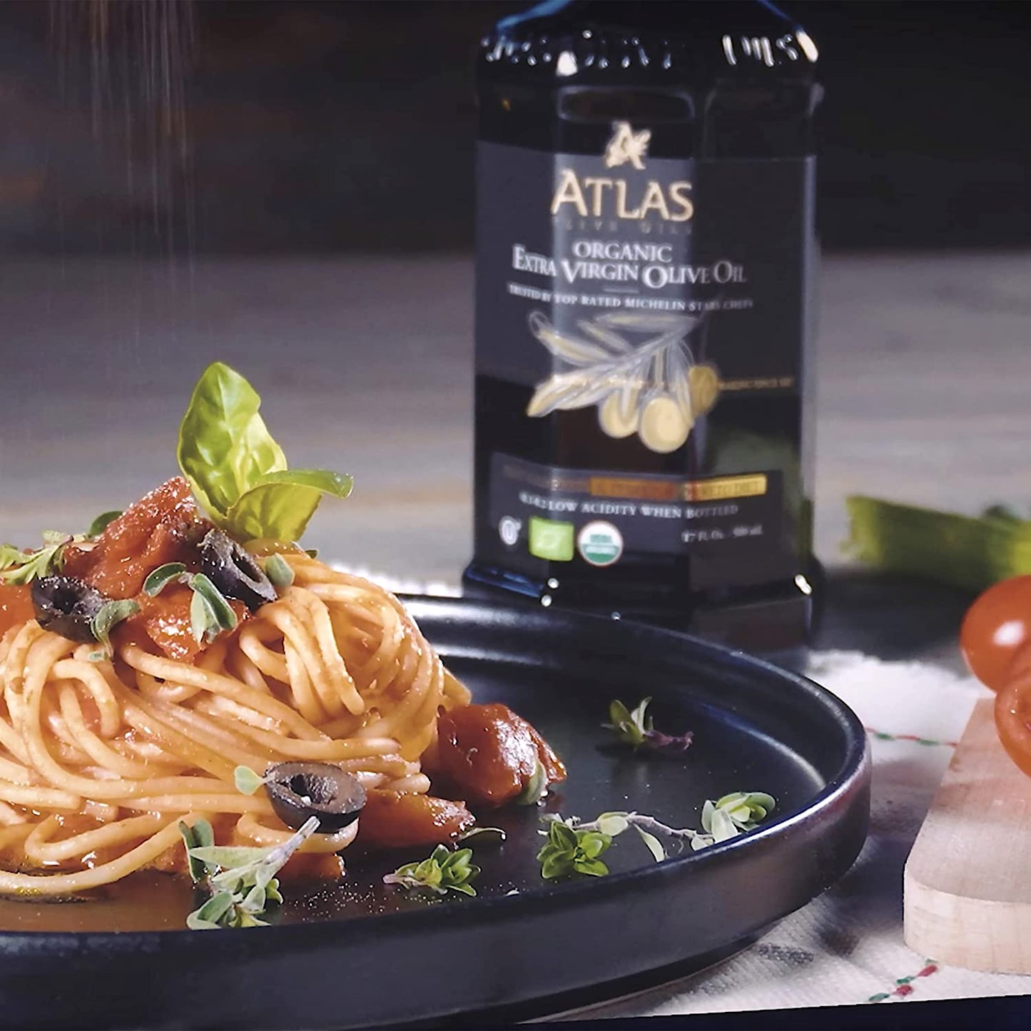 Atlas 750 Ml Organic Cold Press Extra Virgin Olive Oil with Polyphenol Rich from Morocco | Newly Harvested Unprocessed from One Single Family Farm | Moroccan EVOO Trusted by Michelin Star Chefs