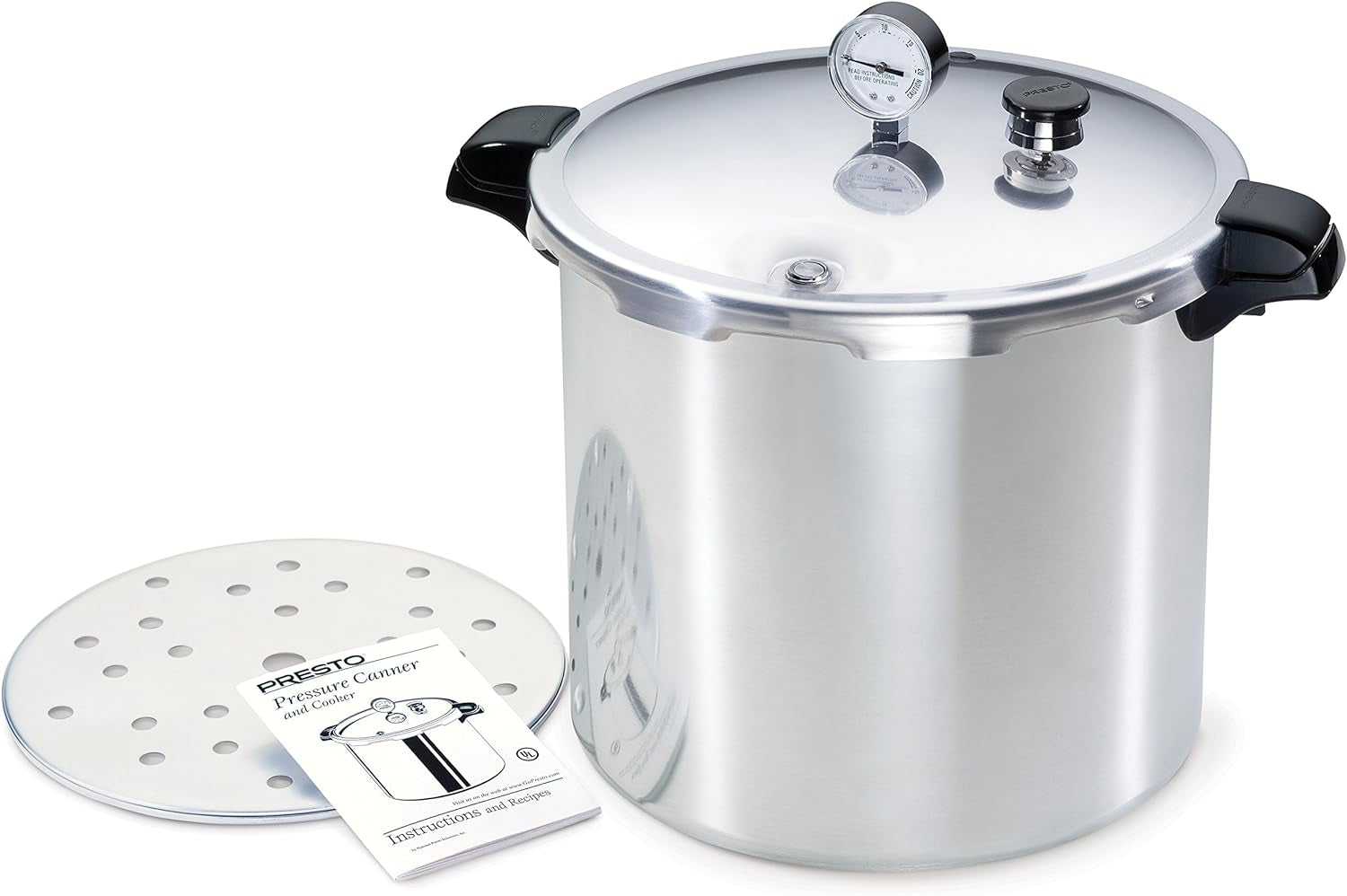 Presto 01781 Pressure Canner and Cooker, 23 Qt, Silver
