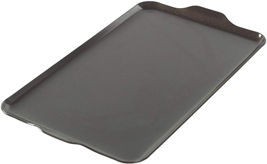 Nordic Ware Two Burner Griddle, 10.3 X 17.4 Inches, Non-Stick, Black