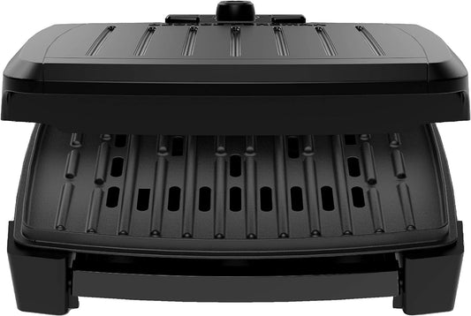 GEORGE FOREMAN® Contact Submersible™ Grill, 5-Serving Grill - Adjustable Temperature Control, Black Plates, Wash the Entire Grill