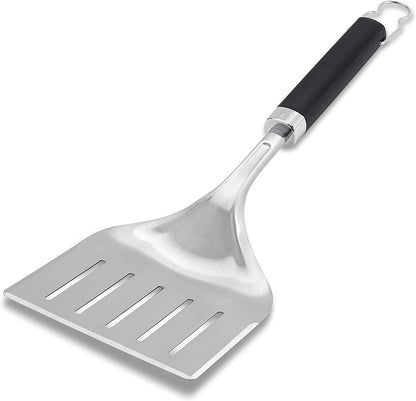 Weber Precision Grill Wide Spatula, Silver/Black, Large