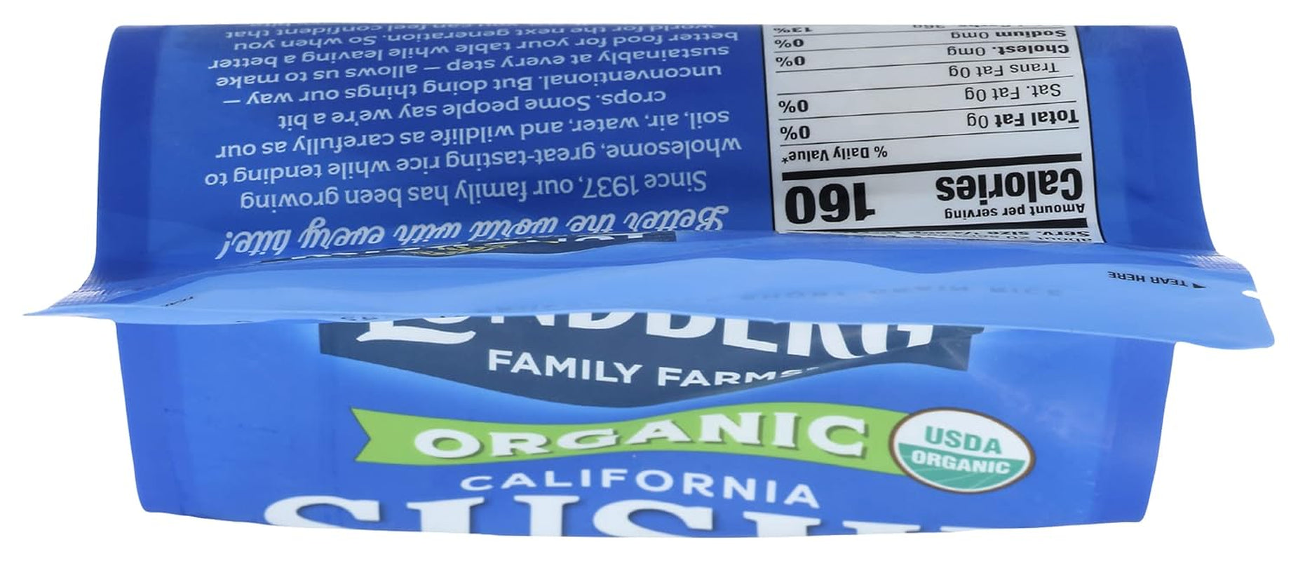 Lundberg Family Farms - Organic California Sushi Rice, Japanese Style Short Grain Rice, Perfectly Sticky, Pantry Staple, Non-Gmo, Gluten-Free, USDA Certified Organic, Vegan, Kosher (32 Oz) (Pack of 2)