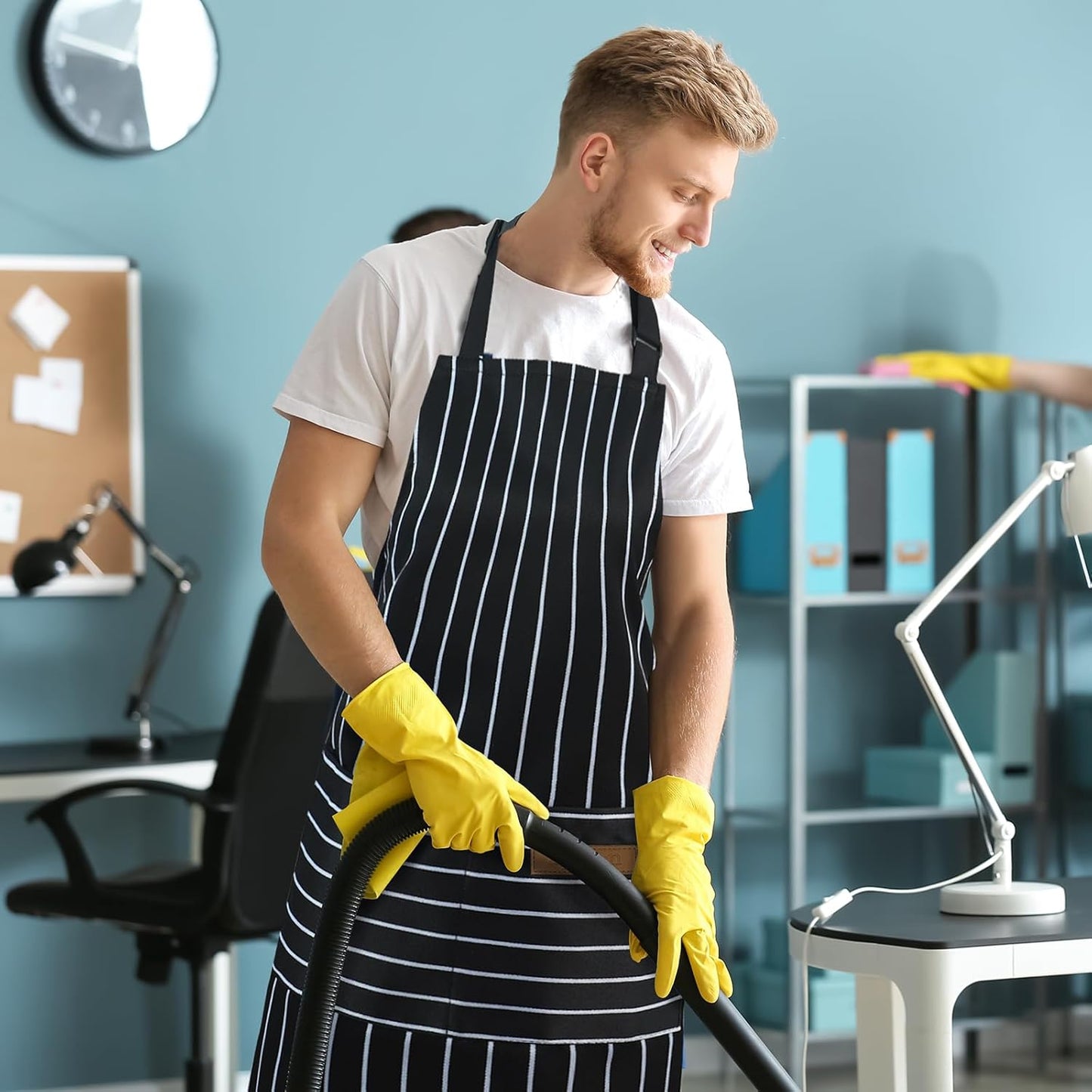 2 Pack Apron - Unisex, Adjustable Bib Kitchen Apron, Cooking Apron, Aprons for Women Men with Pockets, Chef Aprons