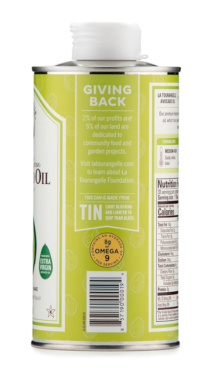 La Tourangelle, Avocado Oil, Handcrafted from Premium Avocados, Great for Cooking, as Butter Substitute, and for Skin and Hair, 16.9 Fl Oz