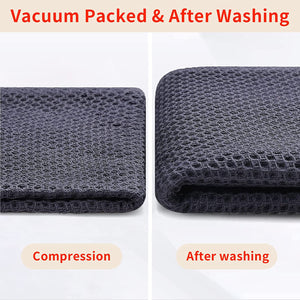 Homaxy 100% Cotton Waffle Weave Kitchen Dish Cloths, Ultra Soft Absorbent Quick Drying Dish Towels, 12 X 12 Inches, 6-Pack, Dark Grey