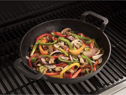 Cuisinart CCW-800, Pre-Seasoned Cast Iron Grilling Wok, 10"