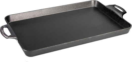 Lodge 15.5"X10.5" Cast Iron Baking Pan, Black