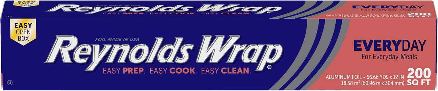 Reynolds Wrap Everyday Strength Aluminum Foil, 200 Square Feet